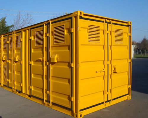 Container C/P di colore giallo
