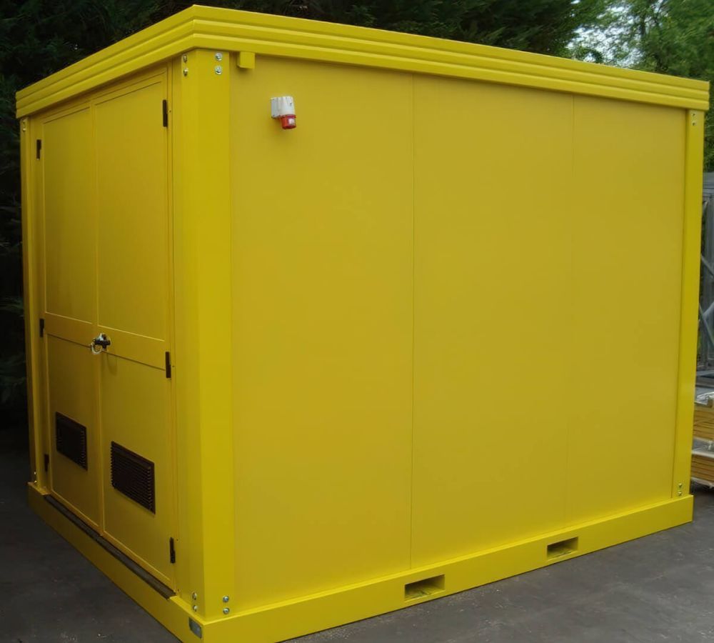 Container con certificazione ATEX colore giallo