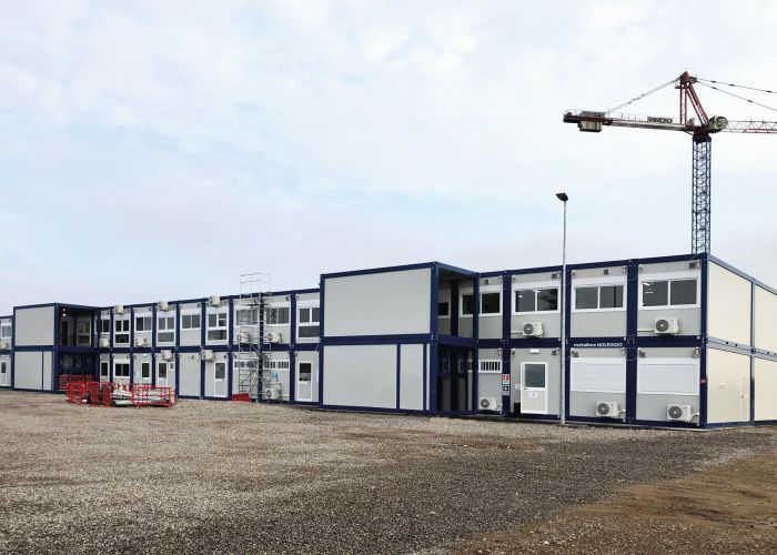 Moduli prefabbricati su due piani