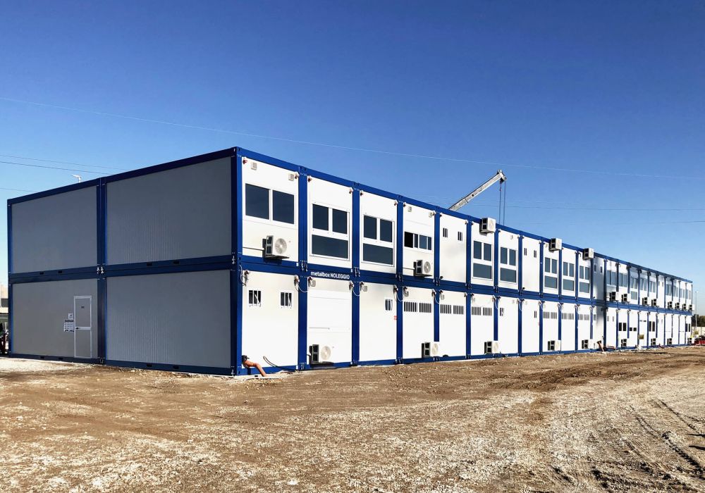 Due moduli prefabbricati Edilflex