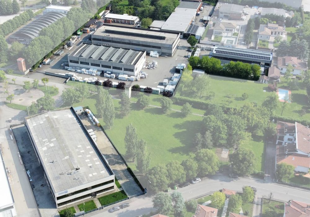 Vista dall'alto azienda Metalbox